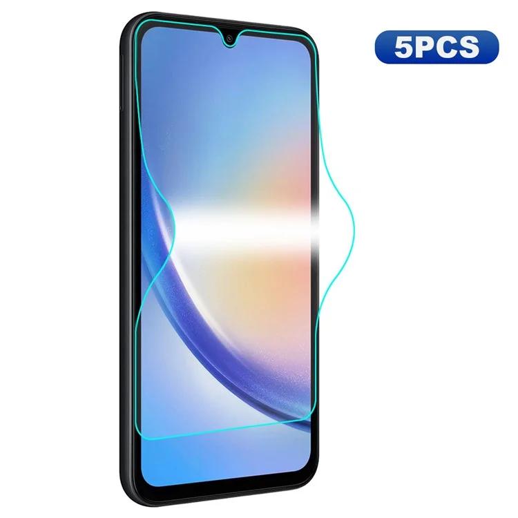 

ENKAY HAT PRINCE 5 шт. для Samsung Galaxy A34 5G/M34 5G/F34 5G полноэкранная защитная пленка из ТПЭ + ПЭТ + ТПУ гидрогелевая пленка для экрана (Полный клей)