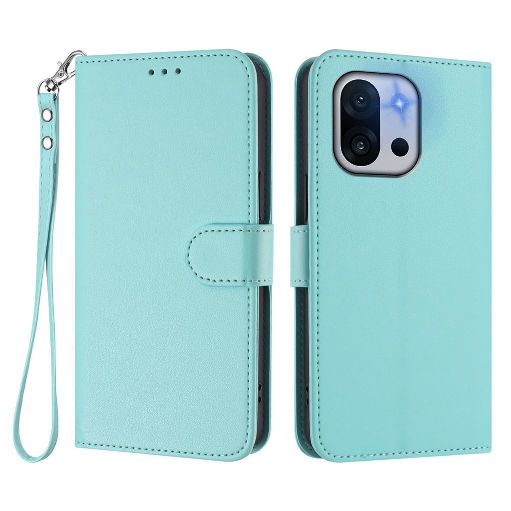 For OnePlus 13T 5G Leather Case Wallet Stand Phone Cover with Wrist Strap
