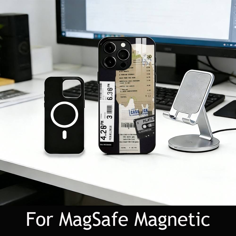 Vintage Newspaper Print Phone Case For iPhone17,16,15,14,13,12,11 Plus,Pro Magnetic For Magsafe Wireless Charging