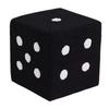 Foot Stool Soft Comfortable Simple Warm Sturdy Base Cube Stool for Home Living Room Bedroom Black
