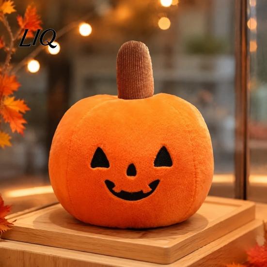 Carini Regali di Halloween Cuscino Zucca, Peluche Bambola Mummia, Bambola Morbida Imbottita Decorazione da Tavolo, Cuscini Decorativi per Divano e Arredamento Casa