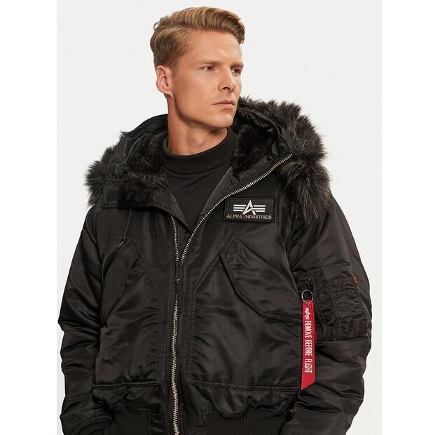 Зимняя куртка Alpha Industries 113145, черная, стандартный крой