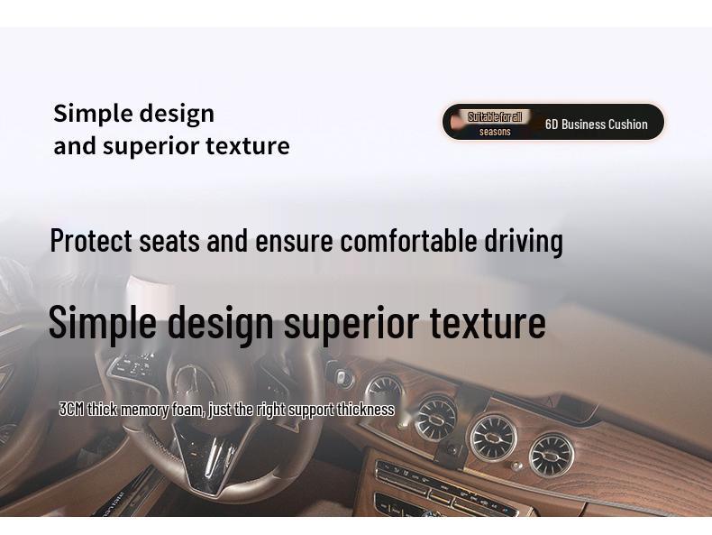 Nezha U/S & V/N01 Car Seat Cushions: Lumbar Support, Four Seasons Universal Fit