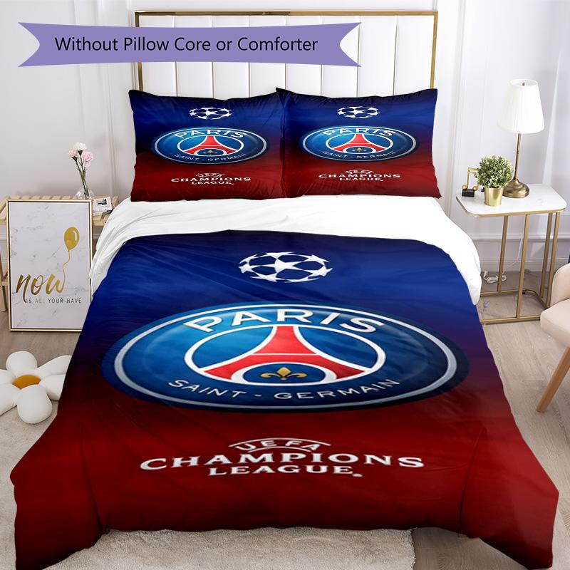 Paris Saintgermain Duvet Cover Set Design For Guest Room Machine Washable Christmas Gift