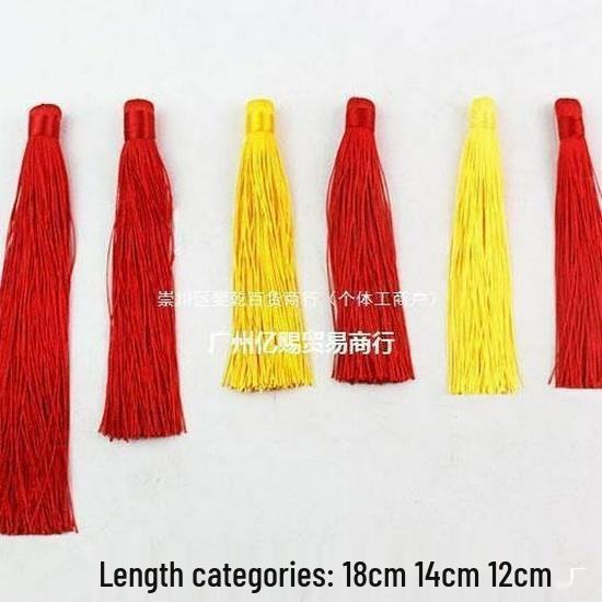 Small Unfinished Chinese Knot with Tassel and Butterfly Pendant – Handcrafted Decorative Knot