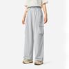 Li Ning Sports Lifestyle Series Solid Color Mid Waist Breathable Versatile Loose Straight Casual Pants Women Bottoms Light-Gray AYKV540-1