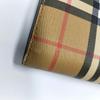 [Pre-Owned] Brown Coated Canvas Wallet With Gold Hardware - Very Good #5I7B25