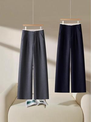 High-Waisted Tencel Wool Wide-Leg Pants - Slimming & Drapey (Spring & Autumn 2025 Collection)