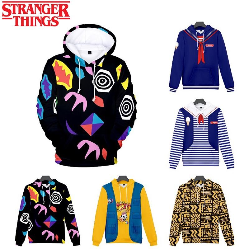 Stranger Things Scoops Ahoy Robin Steve Eleven Cosplay Hoodie For Halloween Costume