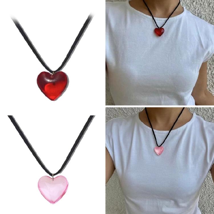 Long Chain Love Necklace Men Women Chocker Party Accessories for Women Girl Men