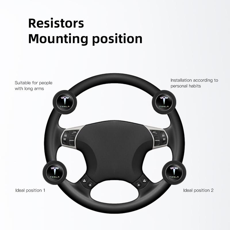 Car 360 Steering Wheel Cover Spinner Knob Handle Booster Grip For Tesla Modele Y Model 3 S X Cybertruck Coil Highland Roadster