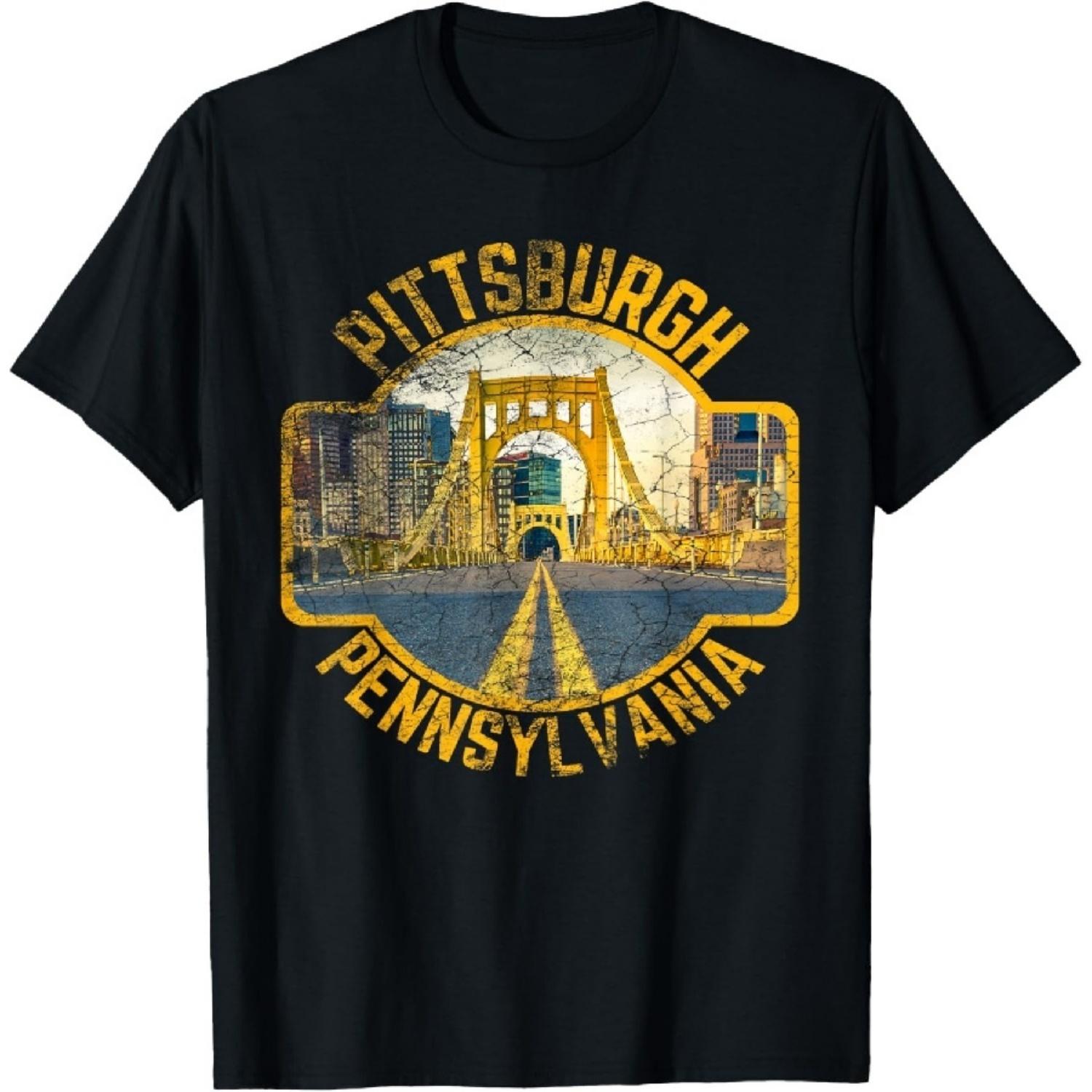 Питтсбург Пенсильвания Стальной город Фотография панорамы 412 Футболка XXXXXL разноцветный