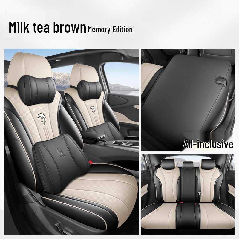 25 BYD Dolphin Leather Seat Covers, All-Season, Breathable, Full Coverage for Intelligent Driving Version