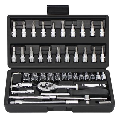 Vanadium-Stahlhülsen-Werkzeugkombinations-Reparatursatz Werkzeughülsen-Autoreparatursatz 46 Teile/Sets