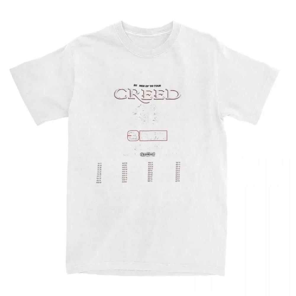 Summer Of 99 Creed Band 2024 Tour Shirt Accessories for Men Women  Vintage Tee Shirt Short Sleeve Clothing Gift Idea