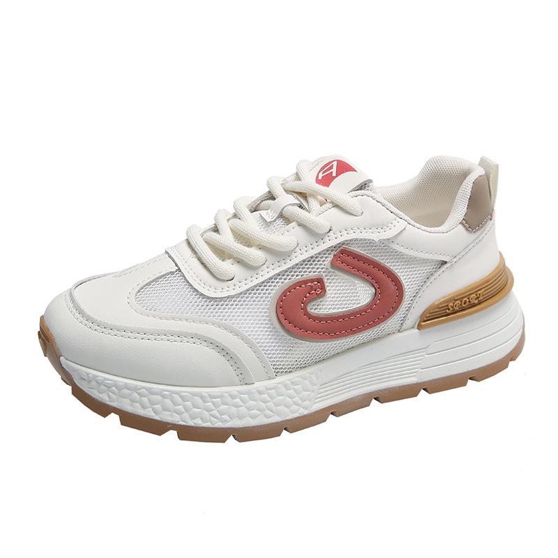 Mesh breathable dad shoes women's platform sneakers new spring and autumn breathable running shoes are good for casual shoes women's
