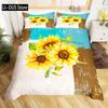 Sunflower Full Size Comforter Sets 3 Piece Black Bedding Comforter Sets Premium Sunflower Decor Bedding Set for Girls and Boys