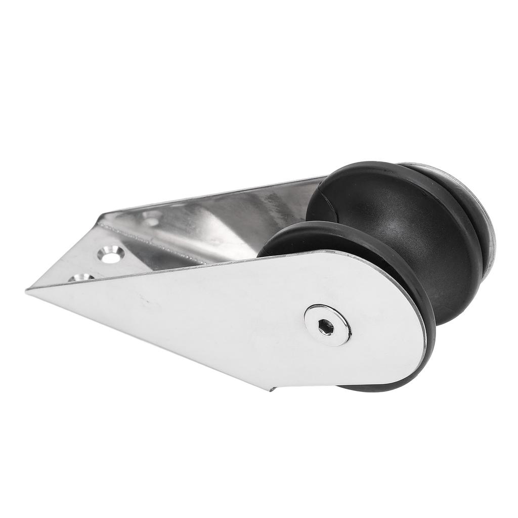 Stainless Steel Bow Roller 6.1x2.17in Scratch Resistant Docking Bow Roller Fixed Bracket Universal for Boat Yacht