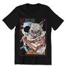 Summer Anime Printed T-shirt Men's Women's Japanese Cartoon T-shirt Casual Overszied Y2k Heavy Cotton Hip Hop Men's Clothing Tee