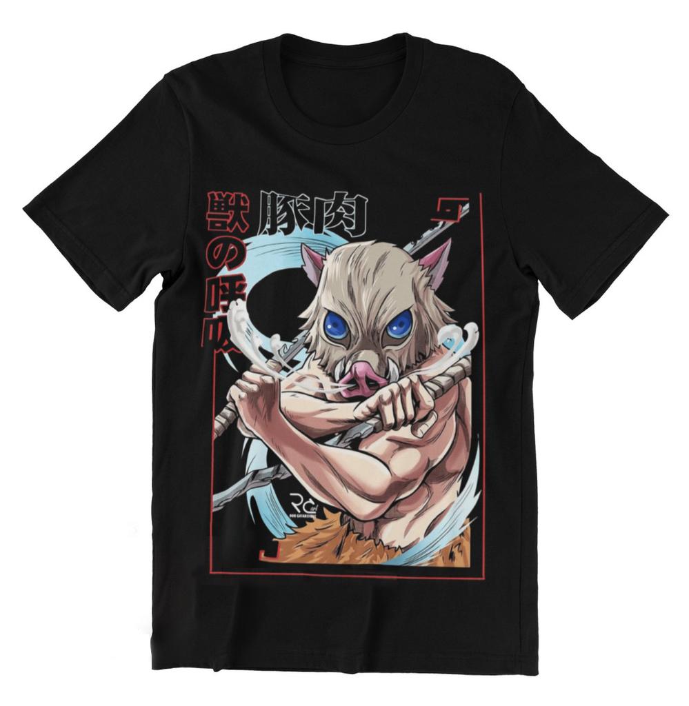 Summer Anime Printed T-shirt Men's Women's Japanese Cartoon T-shirt Casual Overszied Y2k Heavy Cotton Hip Hop Men's Clothing Tee