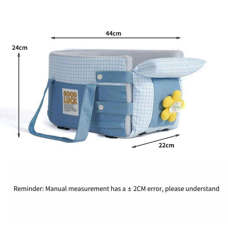Car Central Control Pet Nest Installation Seat for Pet Portable Car Bag Removable and Washable Outdoor Small and Medium-sized Animal Nest Accessories