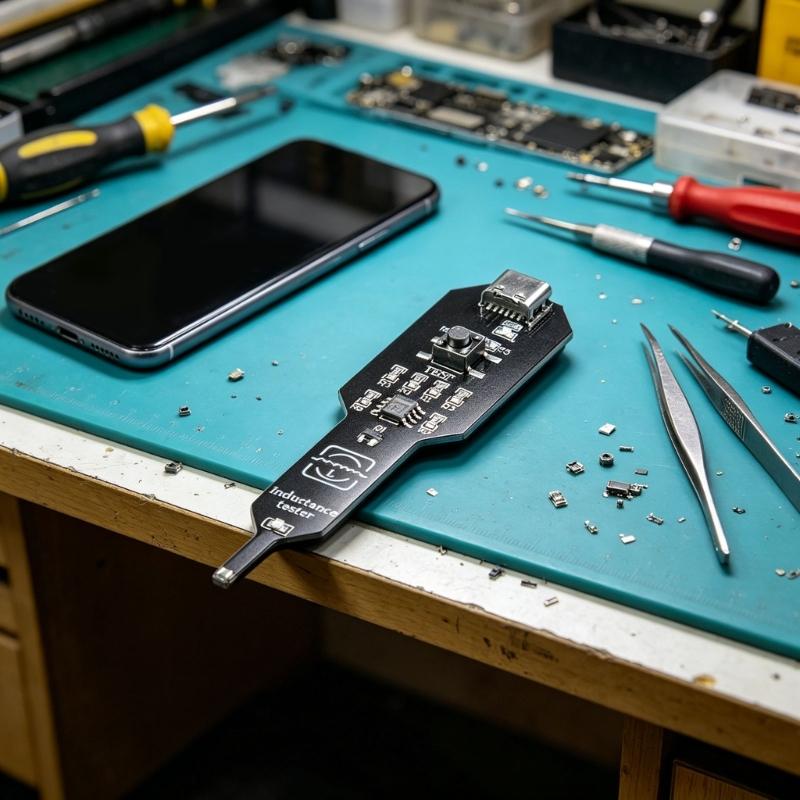 Fault Troubleshooting Tester for Phone Board Service Work, Handheld Inductance Repair Device for Daily Repair Use