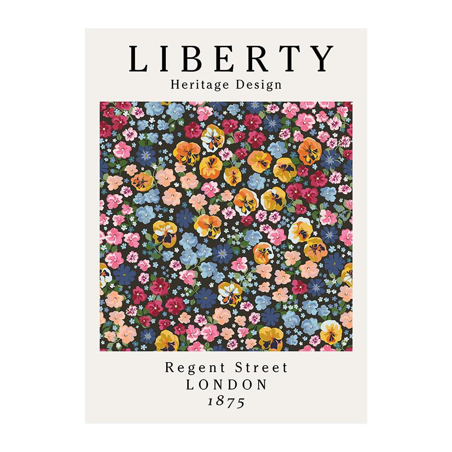 Simple Nordic Small Fresh Art Abstract Flowers and Flowers Poster Porch Living Room Decoration Painting