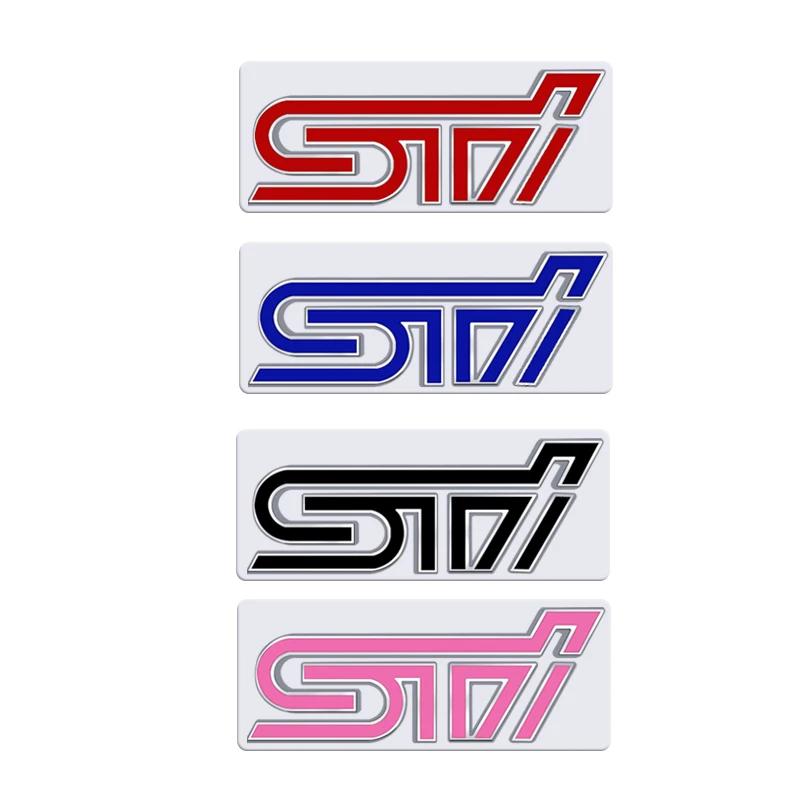 3D Metal Car Front Grille Emblem Auto Rear Trunk Sticker Badge For Subaru STI Logo Forester Impreza Tribeca XV Outback Crosstrek vg5