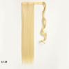 Synthetic Straight Ponytail Hair Extension With Velcro Wrap Design, 60cm Long Sleek Wrap Around Ponytail For Women Girls