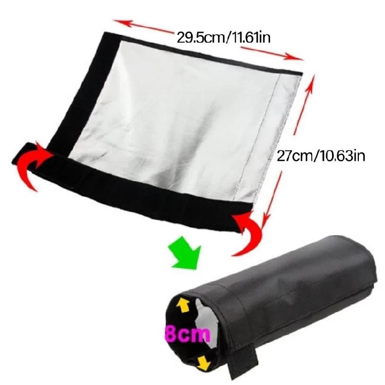 Portable Flash Snoot Hot Shoe Top Light Control Soft Light Cover Flash Diffuser for Various Photography Scenario