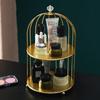 Iron Art Nordic Style Bird Cage Rack Lipstick Perfume Cosmetic Skin Care Product Storage Rack Finishing Table Rack 2022 New