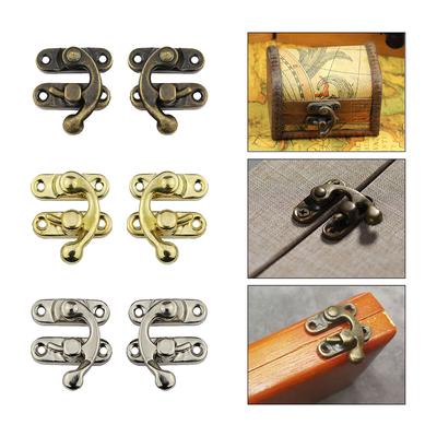 10 Stück Bronze Eisen Box Riegel Fallen Schloss Fang Riegel Geschenk Holz Schmuck Koffer Schnalle Clip Verschluss Vintage Möbel Hardware