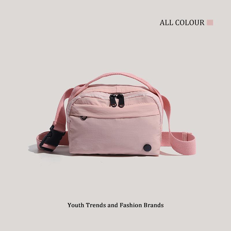 

Новая сумка-конверт для мобильного телефона, маленькая квадратная сумка из холста, легкая повседневная универсальная сумка через плечо розовый