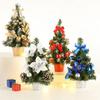 Mini Christmas Tree Decor 20CM Artificial Small Xmas Tree Desktop Christmas Decoration Home Holiday Gift