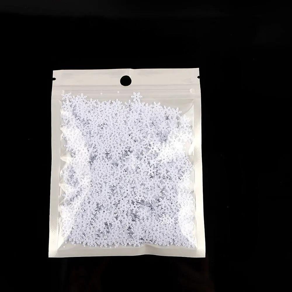 20PCS Glitter Christmas Snowflake Sequins – Sparkling Confetti for Holiday Party Home Xmas Tree Decoration Crafts