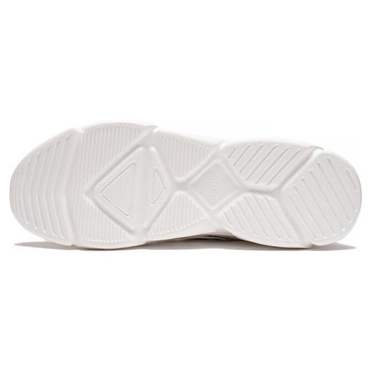 Li Ning Cloud Sea Slip Resistant Abrasion Resistant Low Top Sports Casual Shoes Men's Mist White Silver AGCT153-2