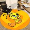 1pc Tweety Bird Office Round Area Rug, Under Office Chairs Bedroom Living Room Home Decor  a1022286