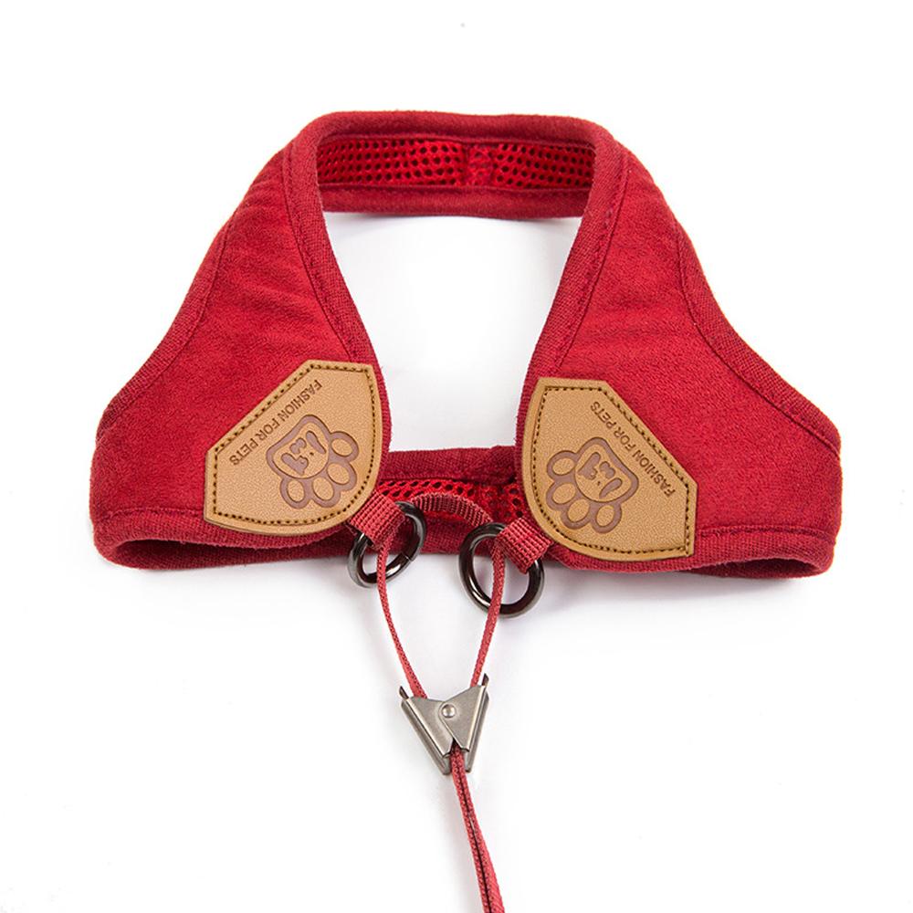 

Small Dog Vest Harness Leash Set Pet Chest Strap Walking Medium Dog Harness S красный