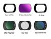 UV Black Soft ND Light Reduction CPL Polarizing Portrait Filter for DJI Osmo Pocket 3/4 Action Camera