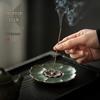 Zen Lotus Incense Holder: Small Indoor Stand & Tray for Tea Ceremony, Sandalwood, Agarwood Burners.
