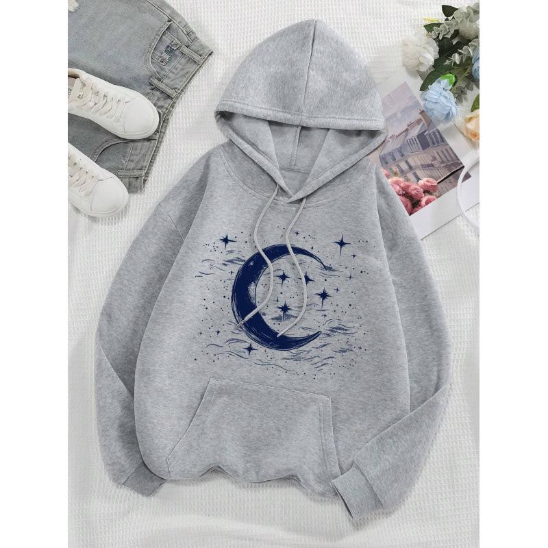 2025 Spring/Autumn Lazy Fit Pullover Hoodie - Loose & Slimming Style