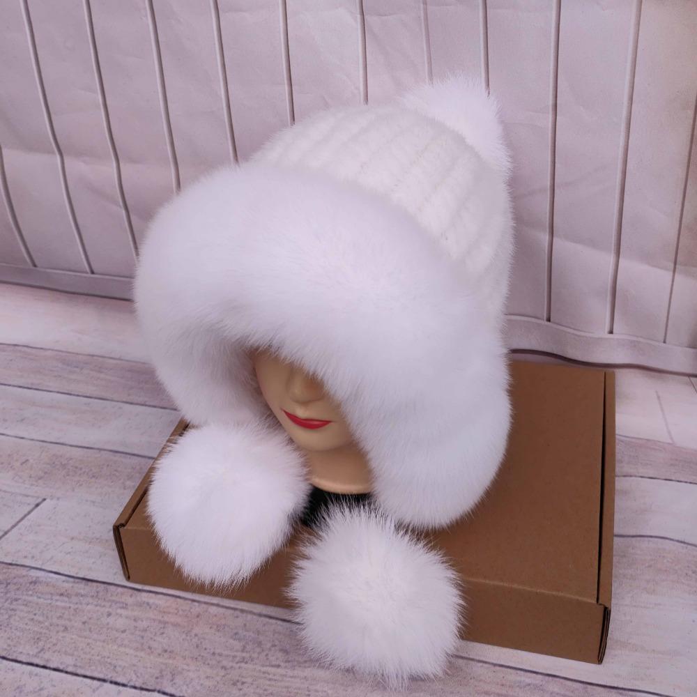 High-end Women's Hats New Warm Thickened Caps