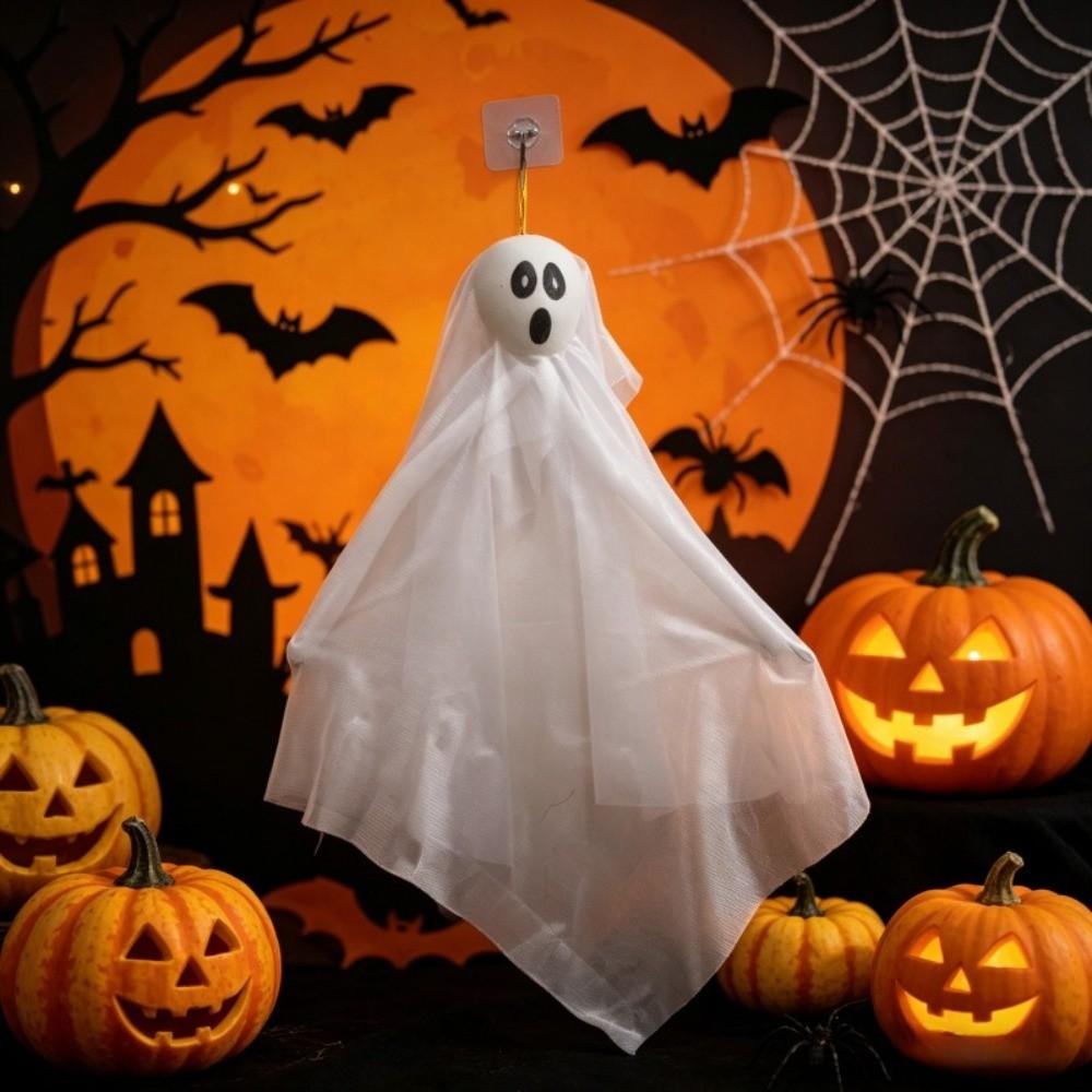 Outdoor Tree Hanging Spooky Outdoor Decor Light Up Ghost Decorations Halloween Party