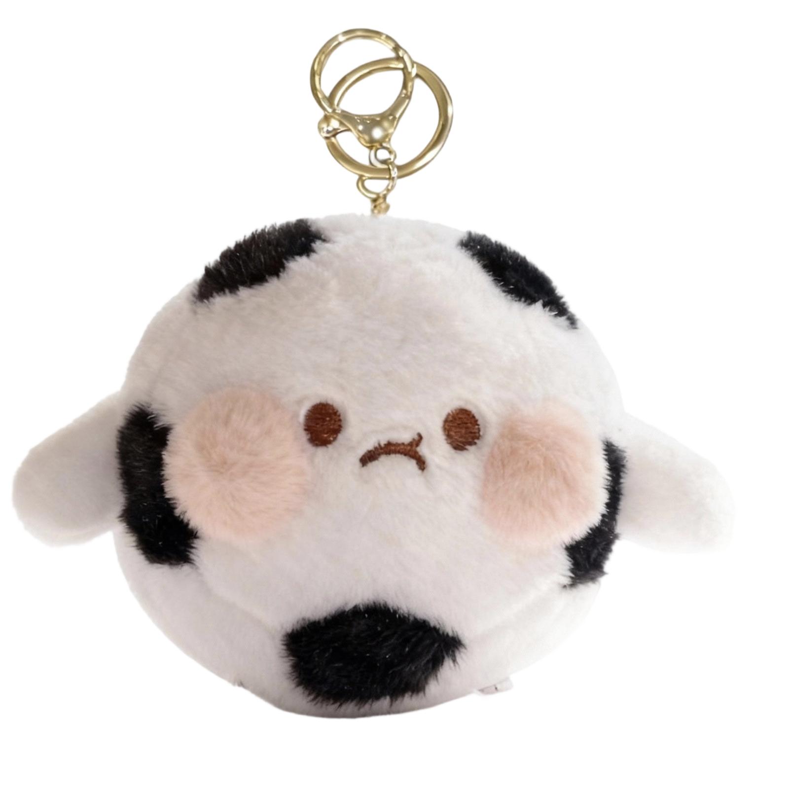 

Cartoon Plush Toy Keychains Featuring Soccer Balls, Basketballs, And Baseballs; Portable And Compact; A Great Gift For Children. One Size