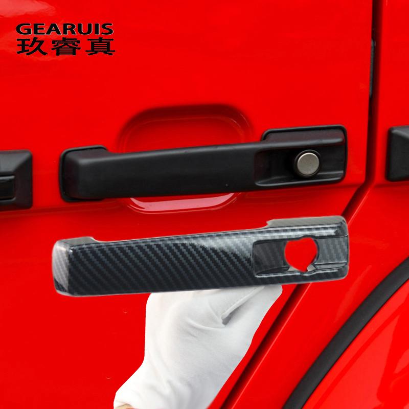 For Mercedes Benz G Class W463 W464 G65 G55 G63 2009-2018 Carbon Fiber Car Outer Door Bowl Door Handle Protective Stickers