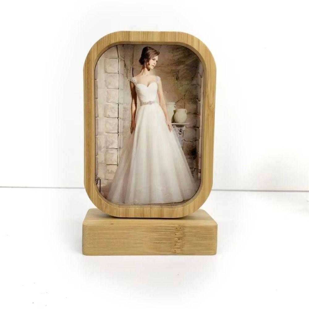 Detachable Magnetic Photo Frame Heart/Round/Oval/Square Shaped Photo Display Rack  Home Decor