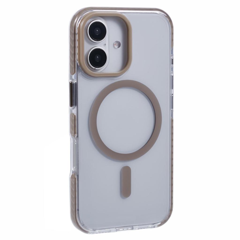 For iPhone 16 Plus Clear Case Compatible with MagSafe TPU+PC Back Cover