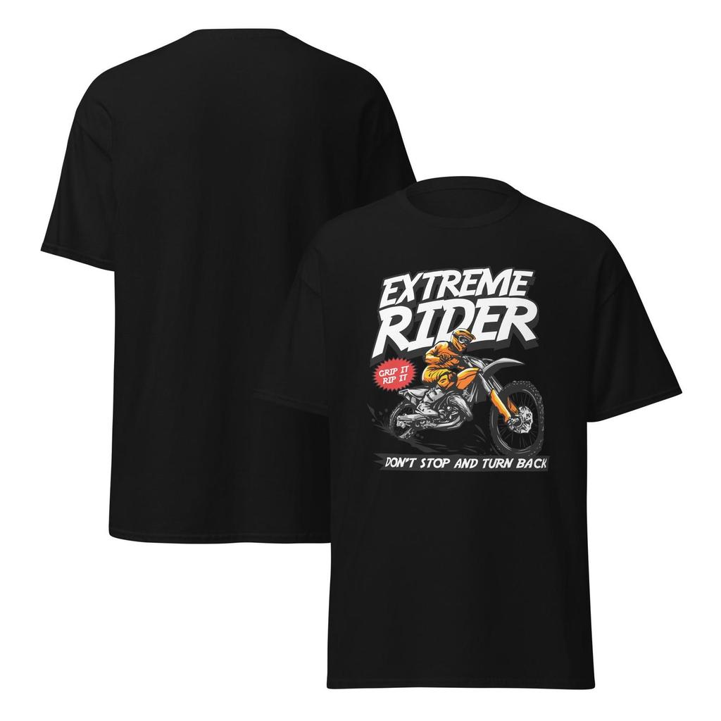 Extreme Rider Dirt Bike Graphic T-Shirt Design