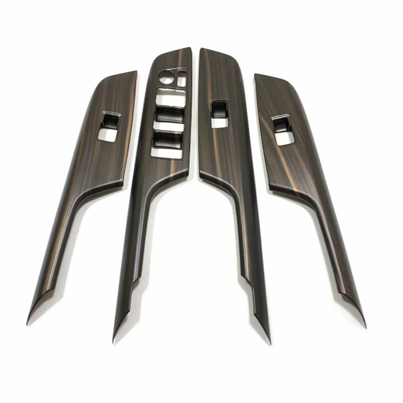 LHD RHD For Toyota Harrier Venza  21 23 2024 ABS Wood Car Window Lift Switch Panel Stickers Door  Inner Armrest Frame Cover
