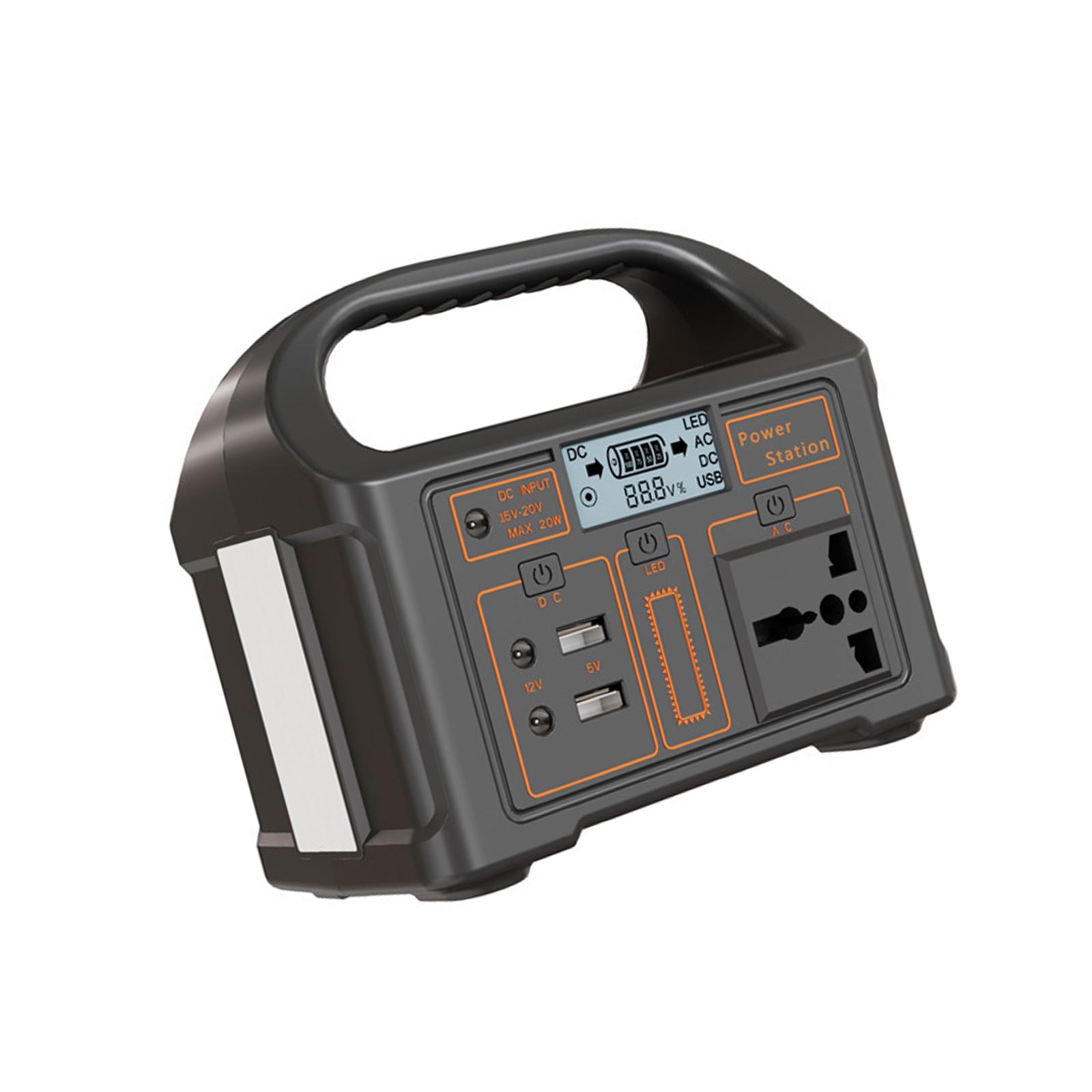 Многофункциональная портативная электростанция для экстренных ситуаций на открытом воздухе, 110 В/220 В, солнечный генератор 100 Вт, 76,8 Вт·ч, зарядная станция